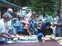 Potluck after jeepin